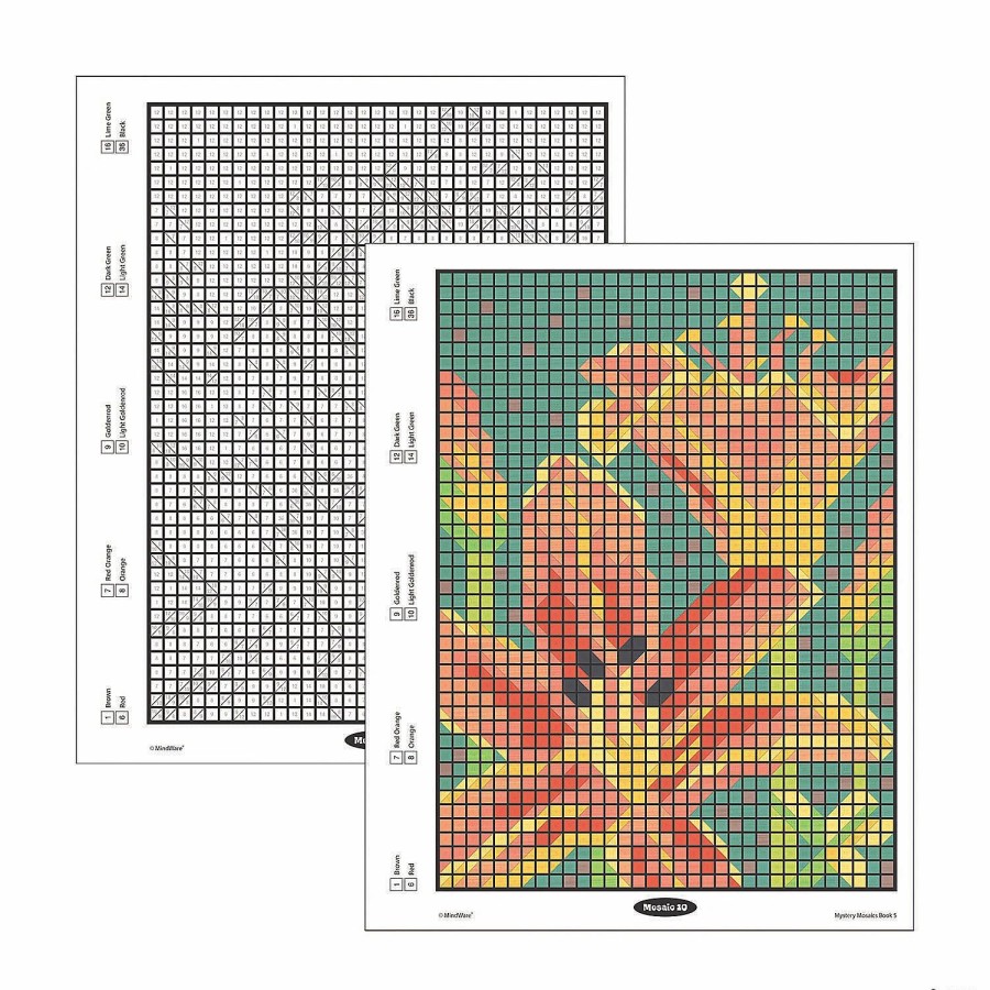 Creative Activities * | Mw Color By Number Mystery Mosaics: Book 5