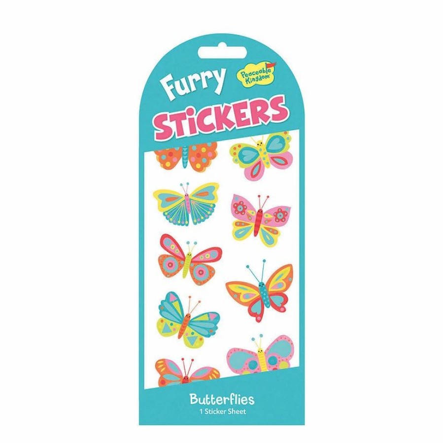 Creative Activities * | Mw Butterflies Furry Stickers: Pack Of 12