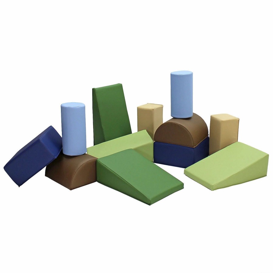 Early Learning * | Mw Softscape Toddler Builder Block Set, 12-Piece Earthtone