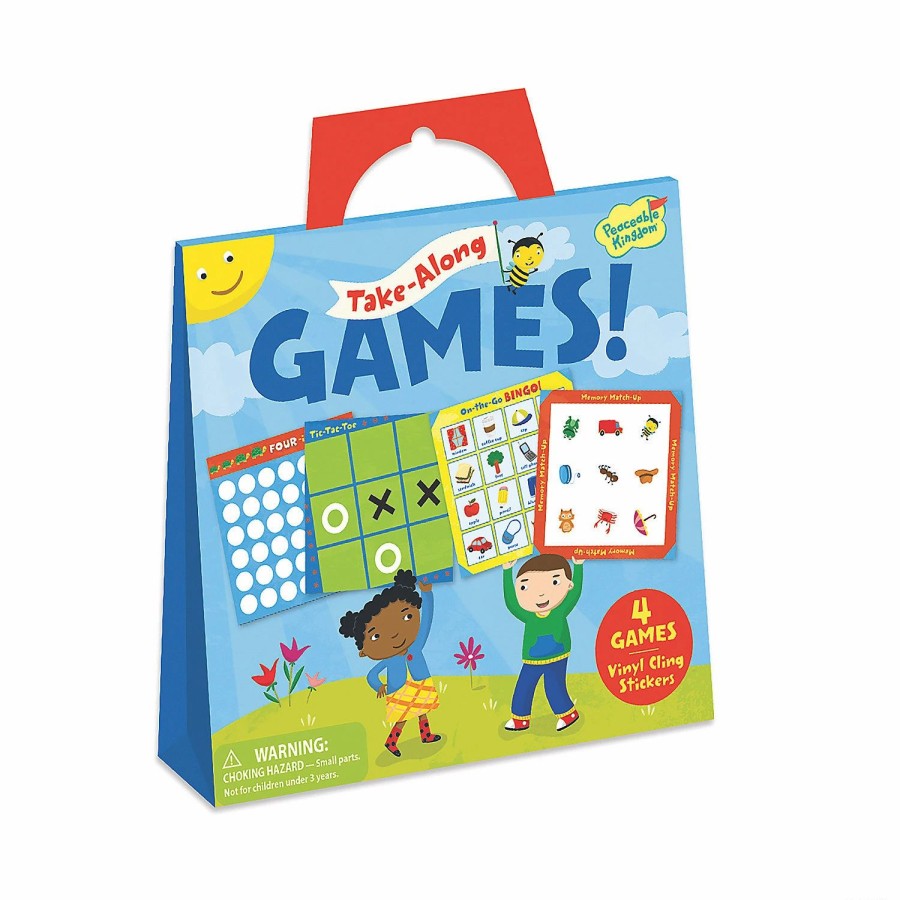 Creative Activities * | Mw Take-Along Games Reusable Sticker Tote