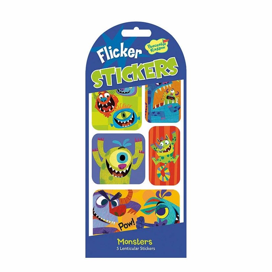 Creative Activities * | Mw Monsters Flicker Stickers: Pack Of 12