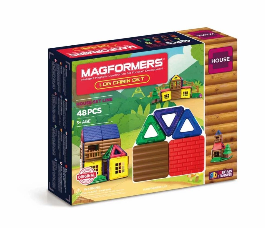 Magformers * | Magformers Log Cabin 48Pc