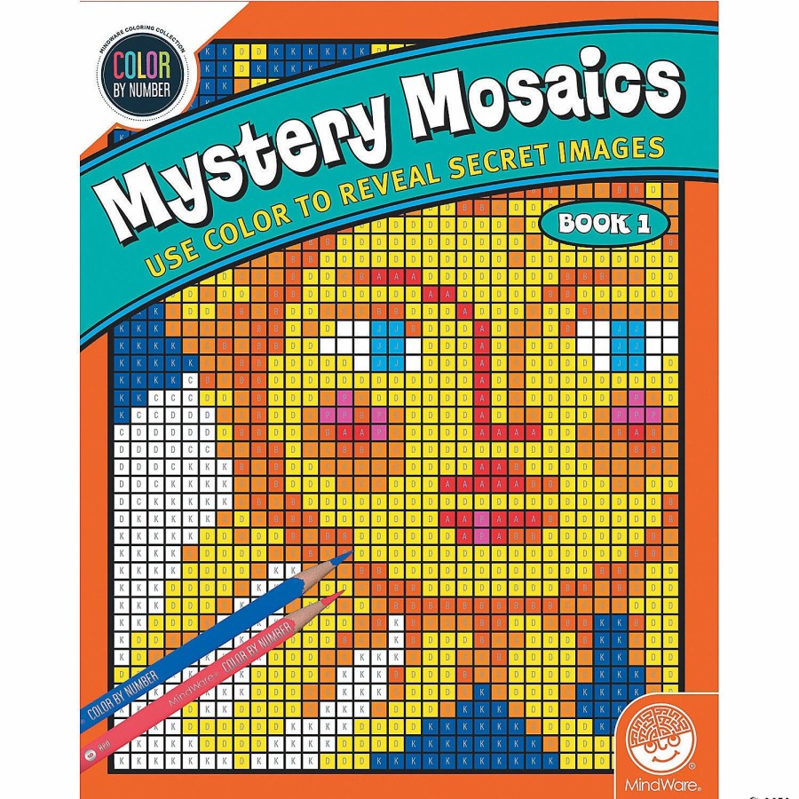 Creative Activities * | Mw Color By Number Mystery Mosaics: Book 1