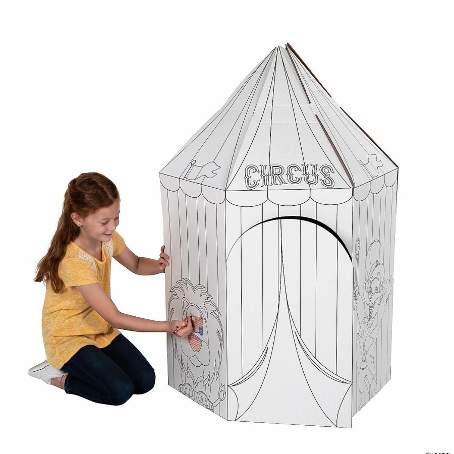 Early Learning * | Mw Color Your Own Circus Tent And Playhouse