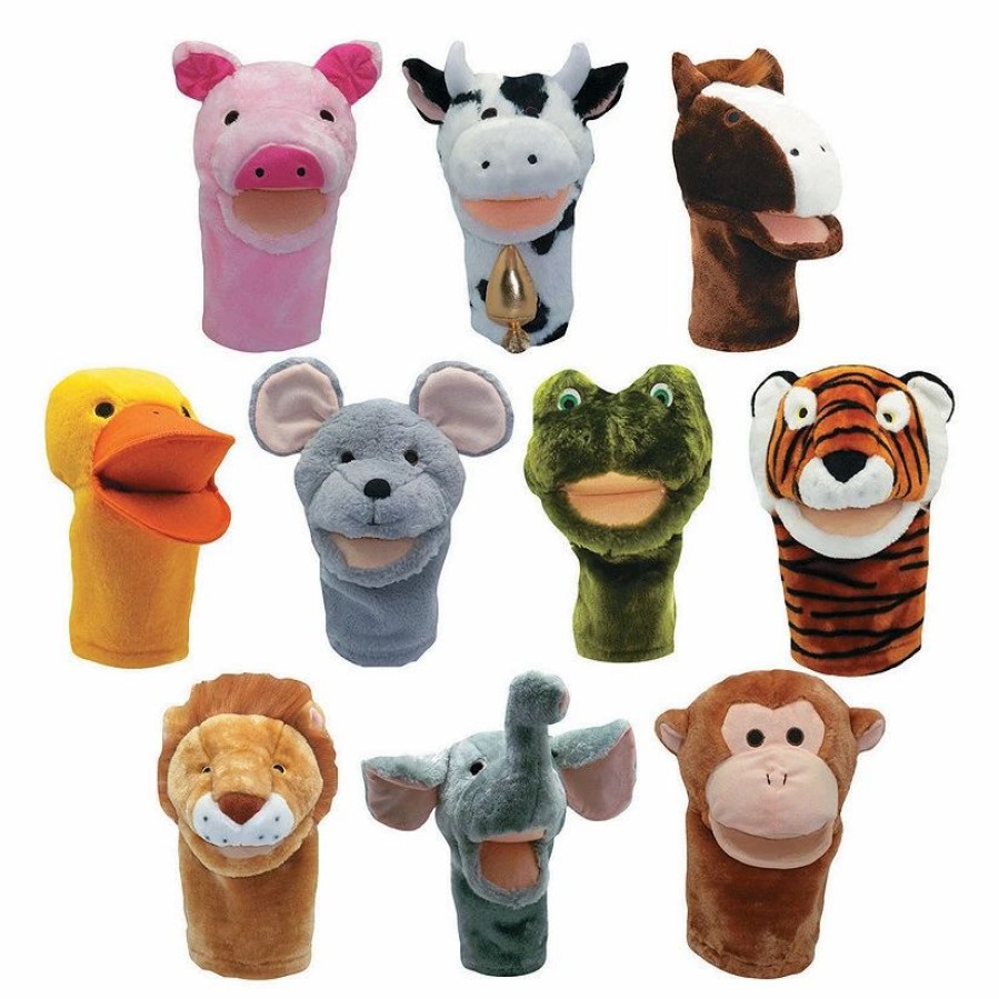 Early Learning * | Mw Plushpups Hand Puppets Set Of 10