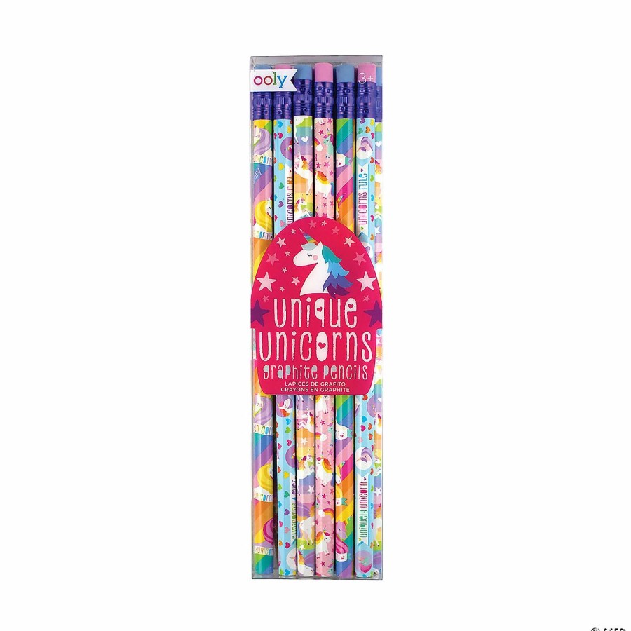 Creative Activities * | Mw Ooly Unique Unicorn Pencils: Set Of 12