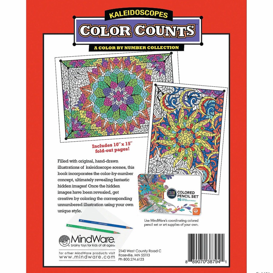 Creative Activities * | Mw Color By Number Color Counts: Kaleidoscope