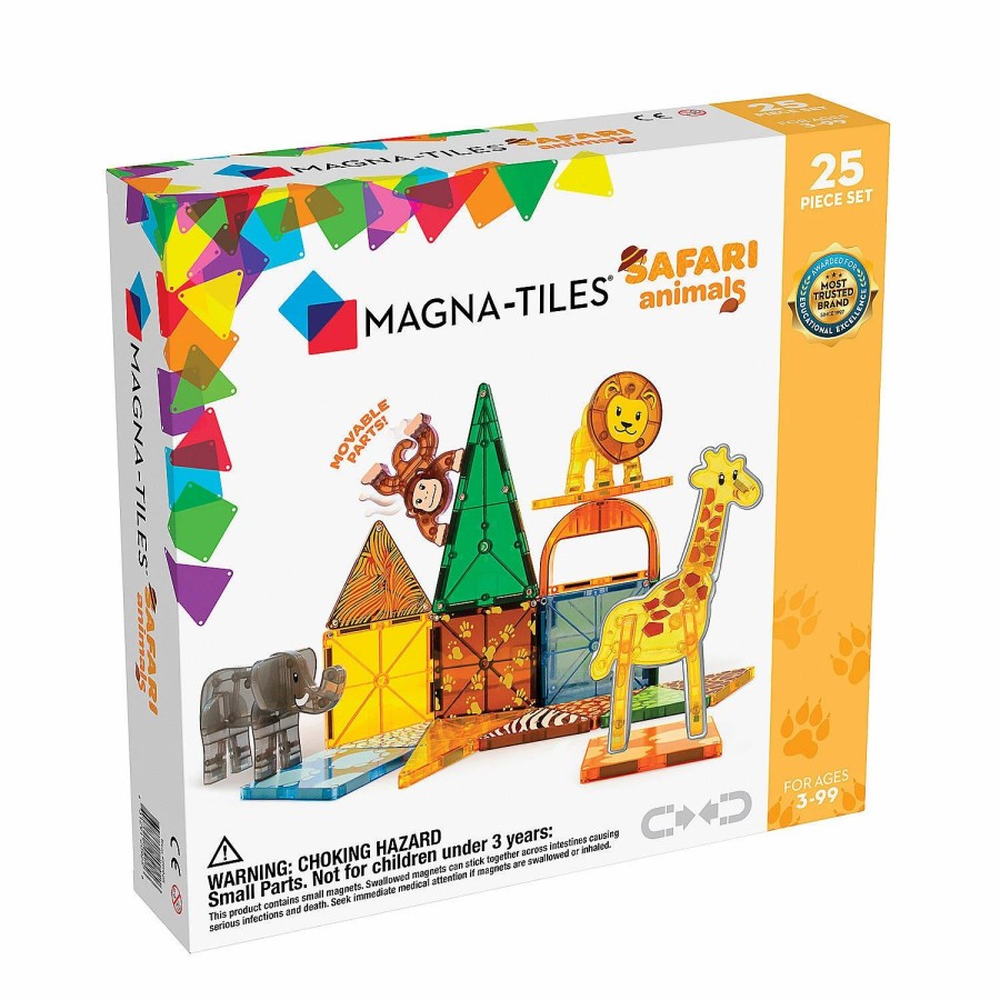 Early Learning * | Mw Magna-Tiles Safari Animals 25-Piece Set