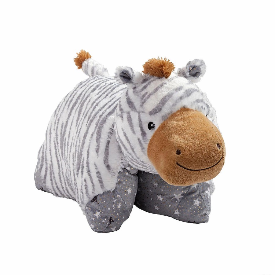 Early Learning * | Mw Pillow Pet Naturally Comfy Zebra