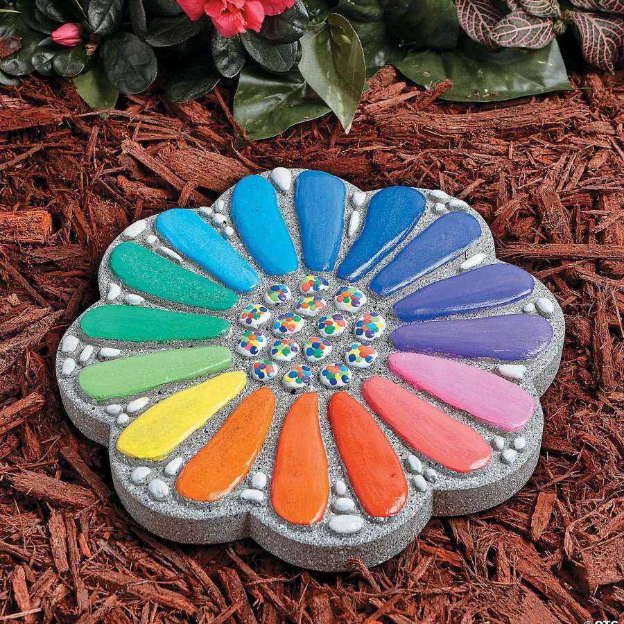 Creative Activities * | Mw Paint Your Own Stepping Stone: Flower