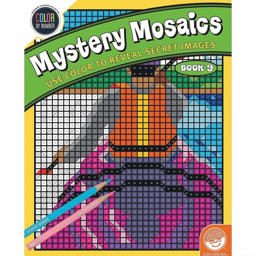 Creative Activities * | Mw Color By Number Mystery Mosaics: Book 9