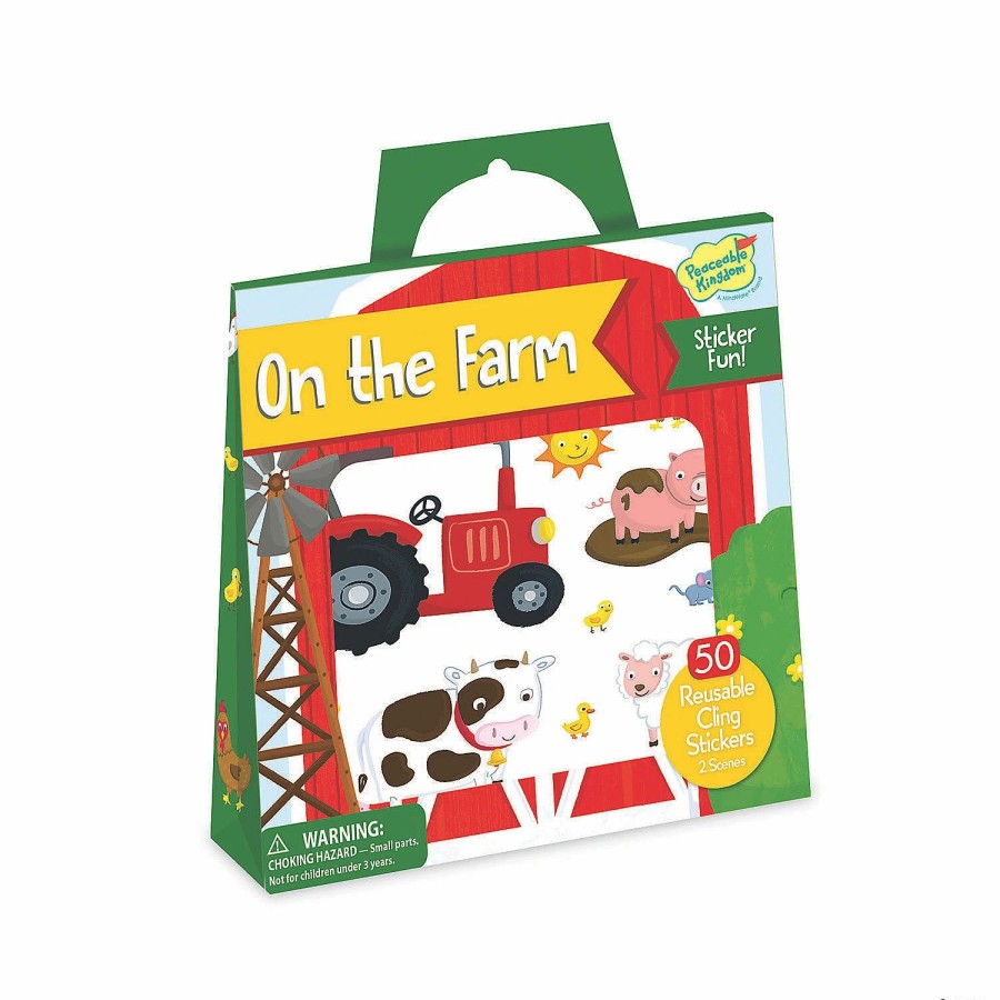 Creative Activities * | Mw On The Farm Reusable Sticker Tote