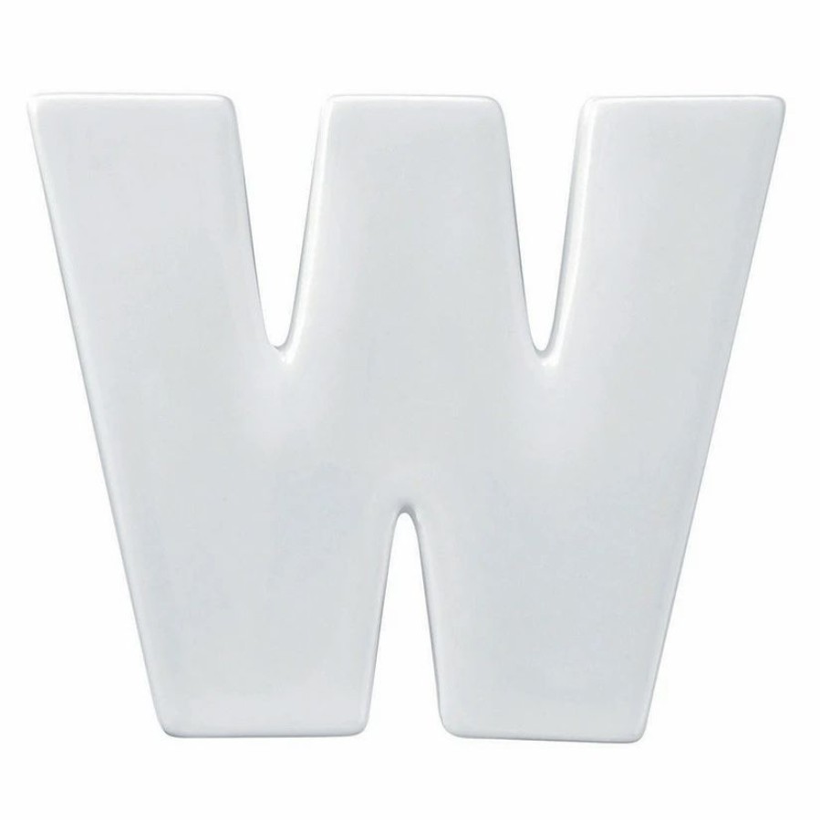 Creative Activities * | Mw Paint Your Own Porcelain Letter W