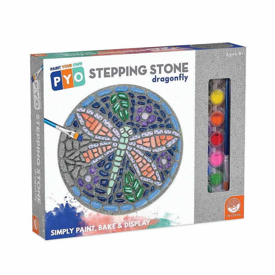 Creative Activities * | Mw Paint Your Own Stepping Stone: Dragonfly