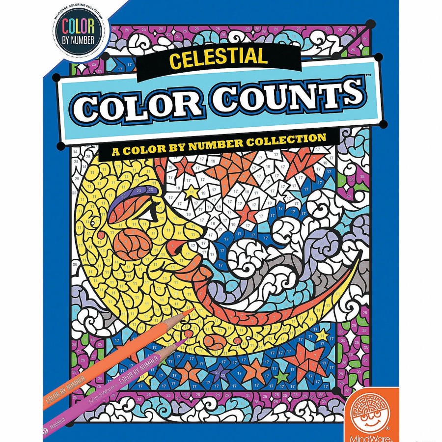 Creative Activities * | Mw Color By Number Color Counts: Celestial