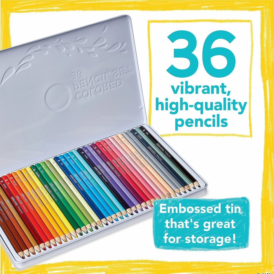 Creative Activities * | Mw Set Of 36 Colored Pencils In A Tin