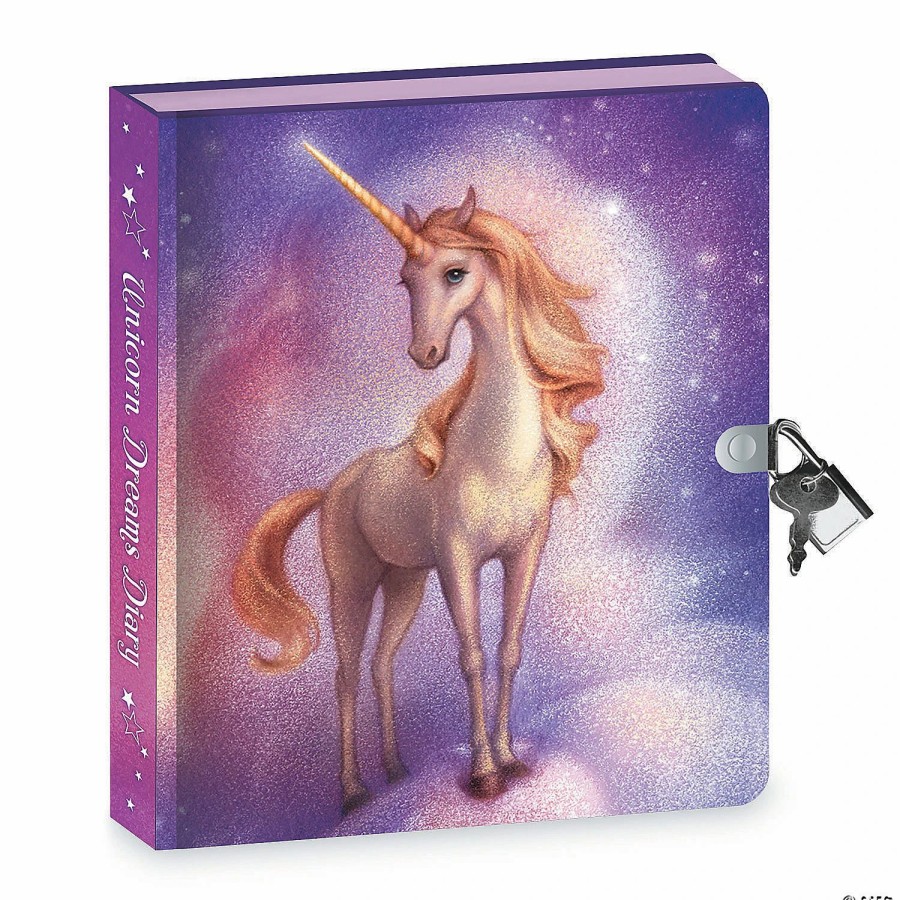 Creative Activities * | Mw Peaceable Kingdom Unicorn Dreams Invisible Ink Diary