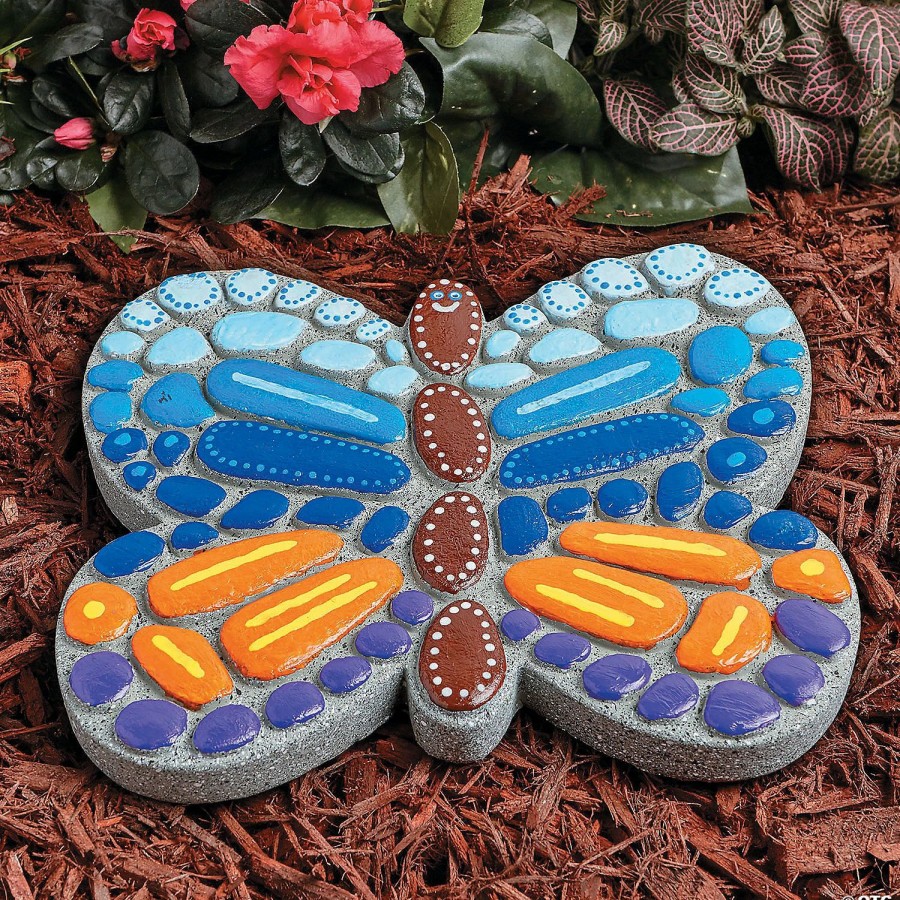 Creative Activities * | Mw Paint Your Own Stepping Stone: Butterfly