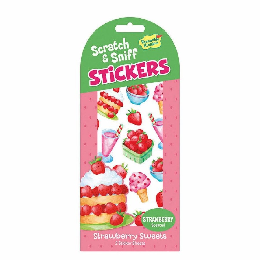 Creative Activities * | Mw Strawberry Sweets Scratch & Sniff Stickers: Pack Of 12