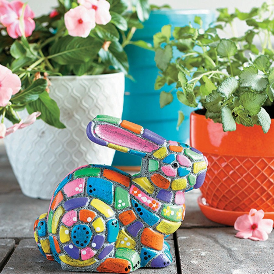 Creative Activities * | Mw Paint Your Own Stone: Mosaic Bunny