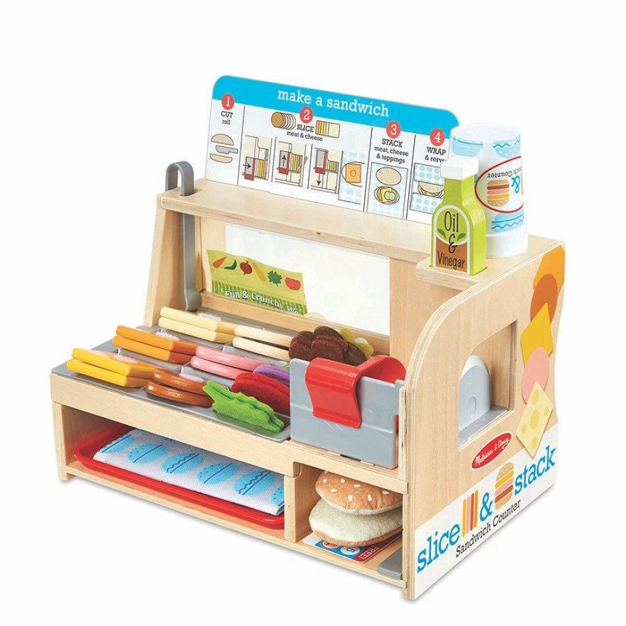 Early Learning * | Mw Melissa & Doug Slice & Stack Sandwich Counter