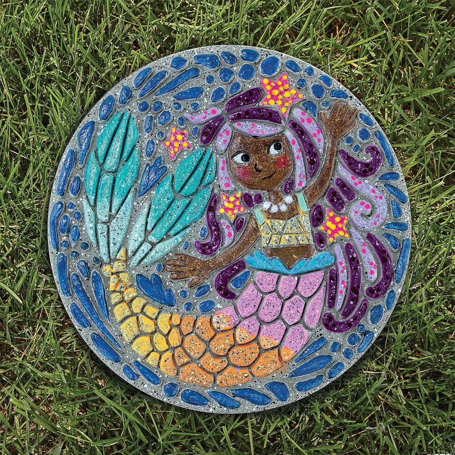 Creative Activities * | Mw Paint Your Own Stepping Stone: Mermaid