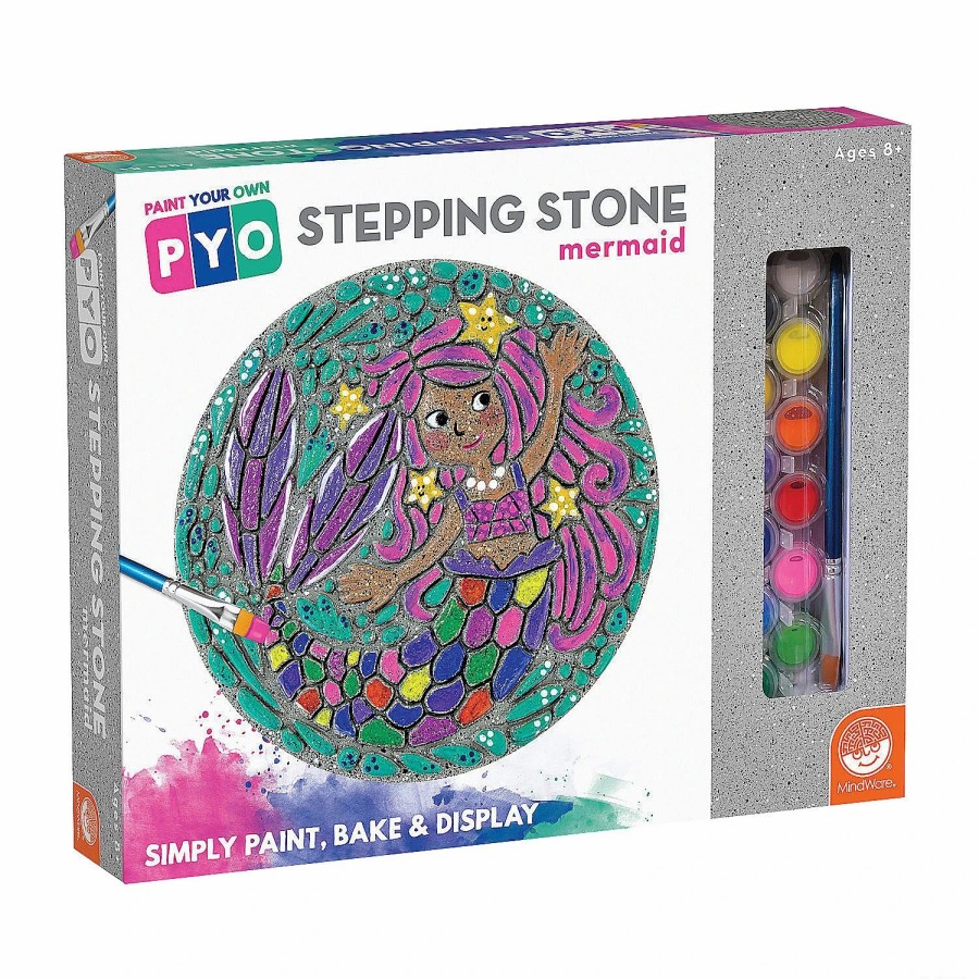 Creative Activities * | Mw Paint Your Own Stepping Stone: Mermaid