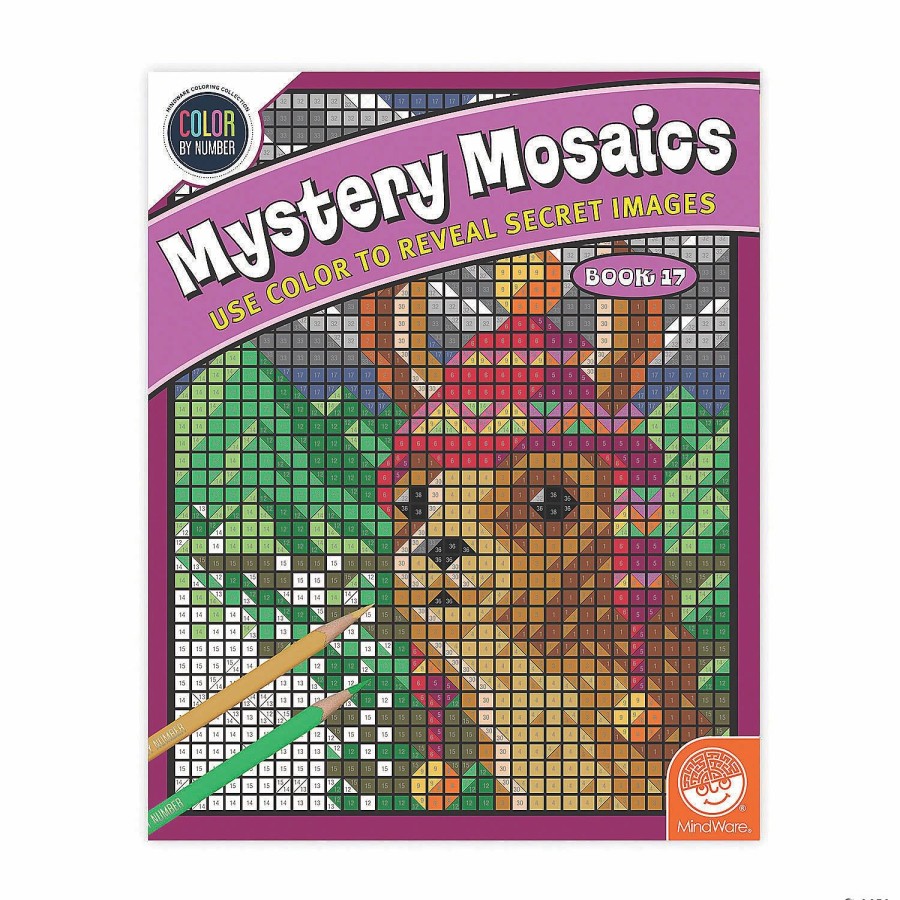 Creative Activities * | Mw Color By Number Mystery Mosaics: Book 17