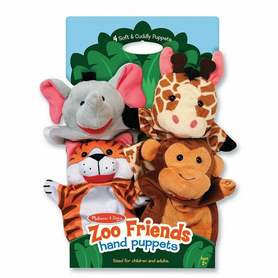 Early Learning * | Mw Melissa & Doug Zoo Friends Hand Puppets