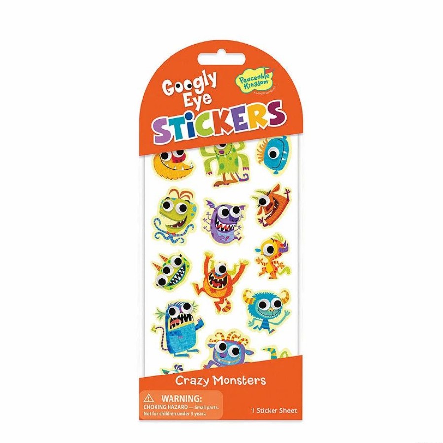 Creative Activities * | Mw Silly Monsters Googly Eyes Sticker: Pack Of 12