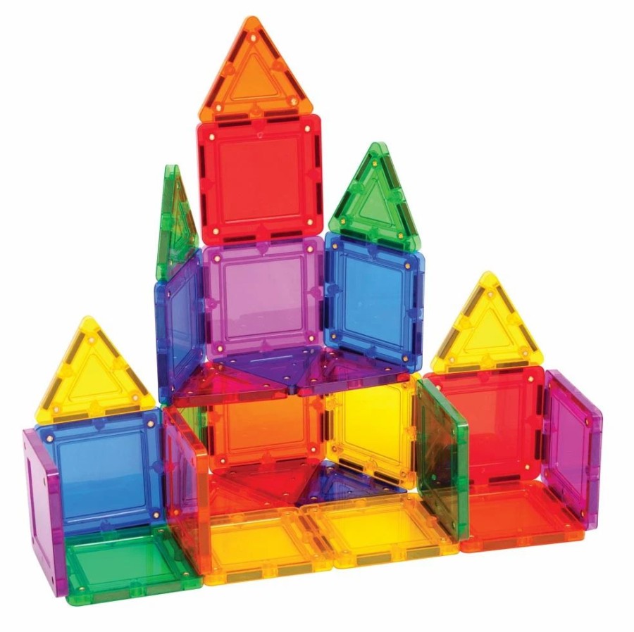 Magformers * | Magformers Tileblox Rainbow 30Pc With Magnetic Activity Board