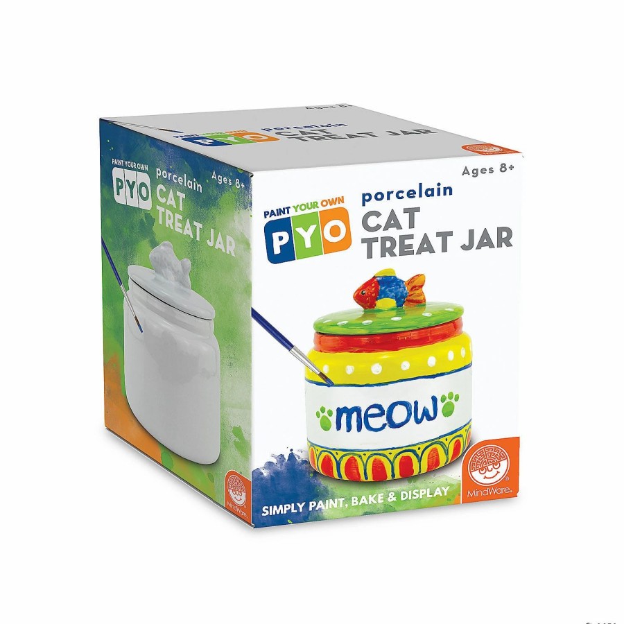 Creative Activities * | Mw Paint Your Own Porcelain: Cat Treat Jar