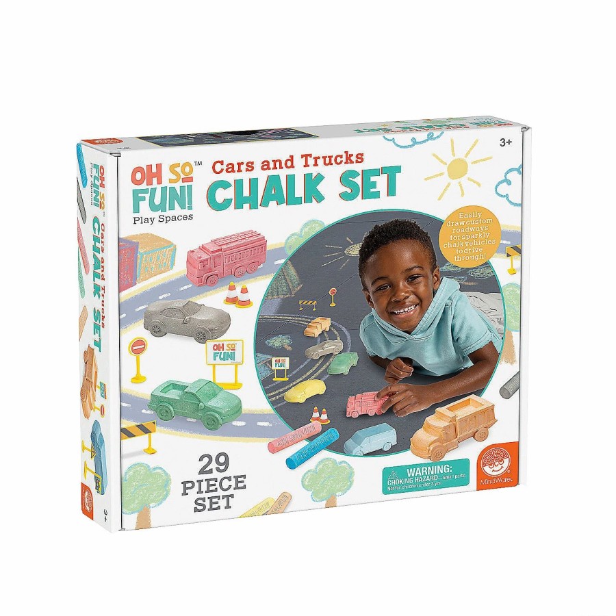 Creative Activities * | Mw Oh So Fun! Cars And Trucks Chalk Set