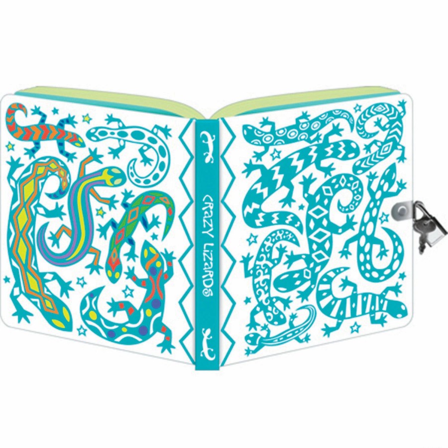 Creative Activities * | Mw Lizard Foil Coloring Diary