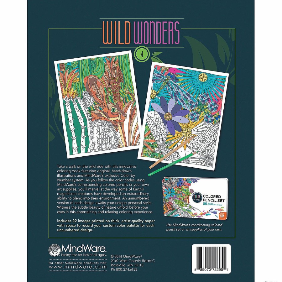 Creative Activities * | Mw Wild Wonders Color By Number: Book 4