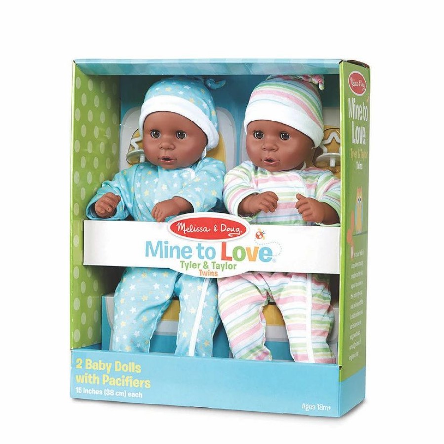 Early Learning * | Mw Melissa & Doug: Mine To Love Twins Tyler & Taylor Dolls