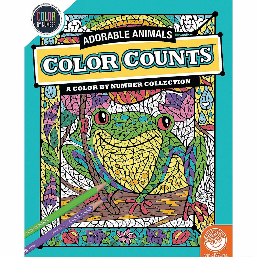 Creative Activities * | Mw Color By Number Color Counts: Adorable Animals