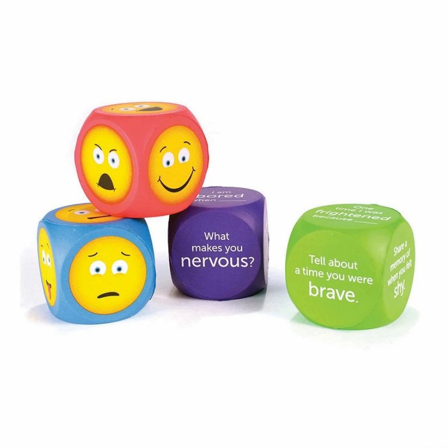 Early Learning * | Mw Soft Foam Emoji Cubes: 4 Per Pack, Set Of 2 Packs