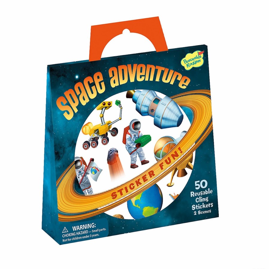 Creative Activities * | Mw Space Adventure Reusable Sticker Tote