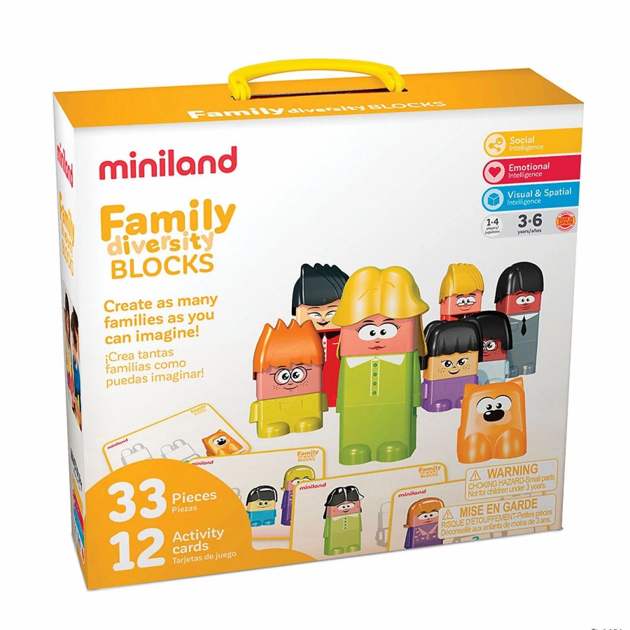 Early Learning * | Mw Miniland: Educational Family Diversity Blocks