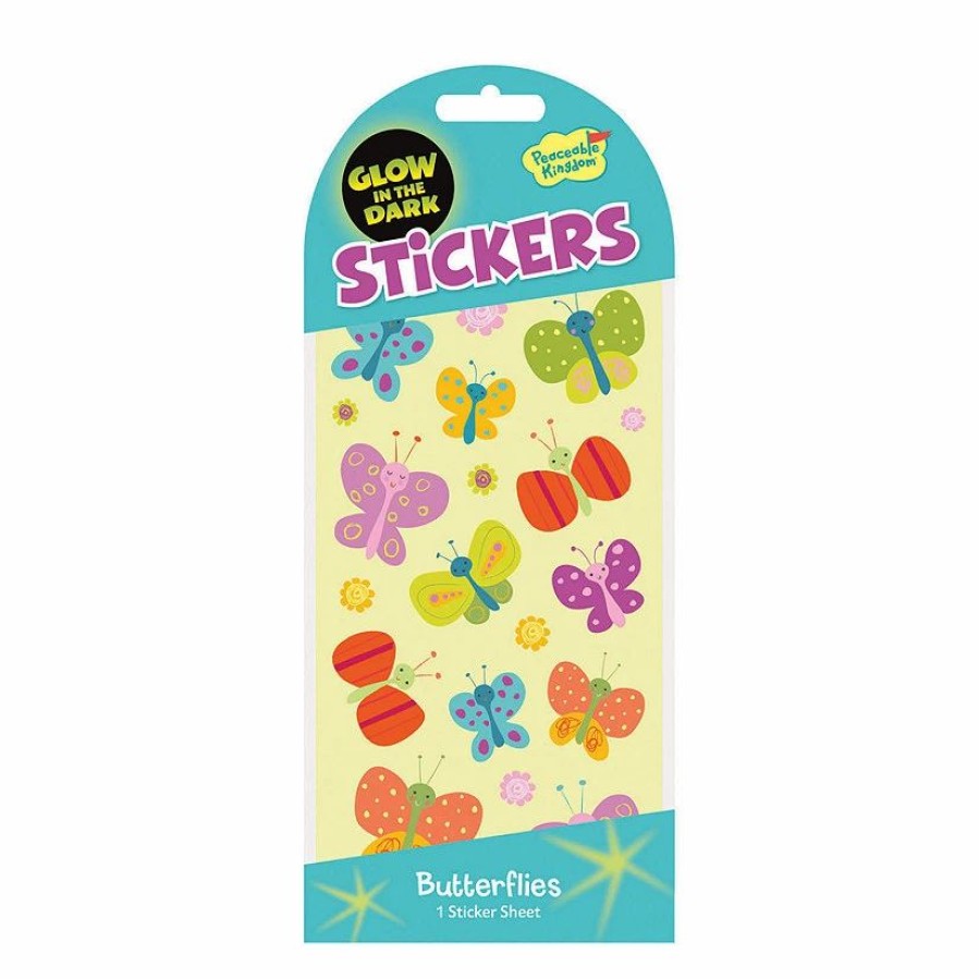 Creative Activities * | Mw Butterflies Glow-In-The-Dark Stickers: Pack Of 12