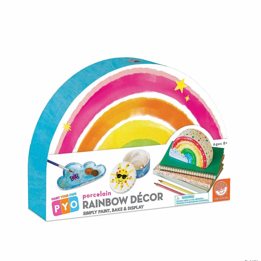 Creative Activities * | Mw Paint Your Own Rainbow Decor