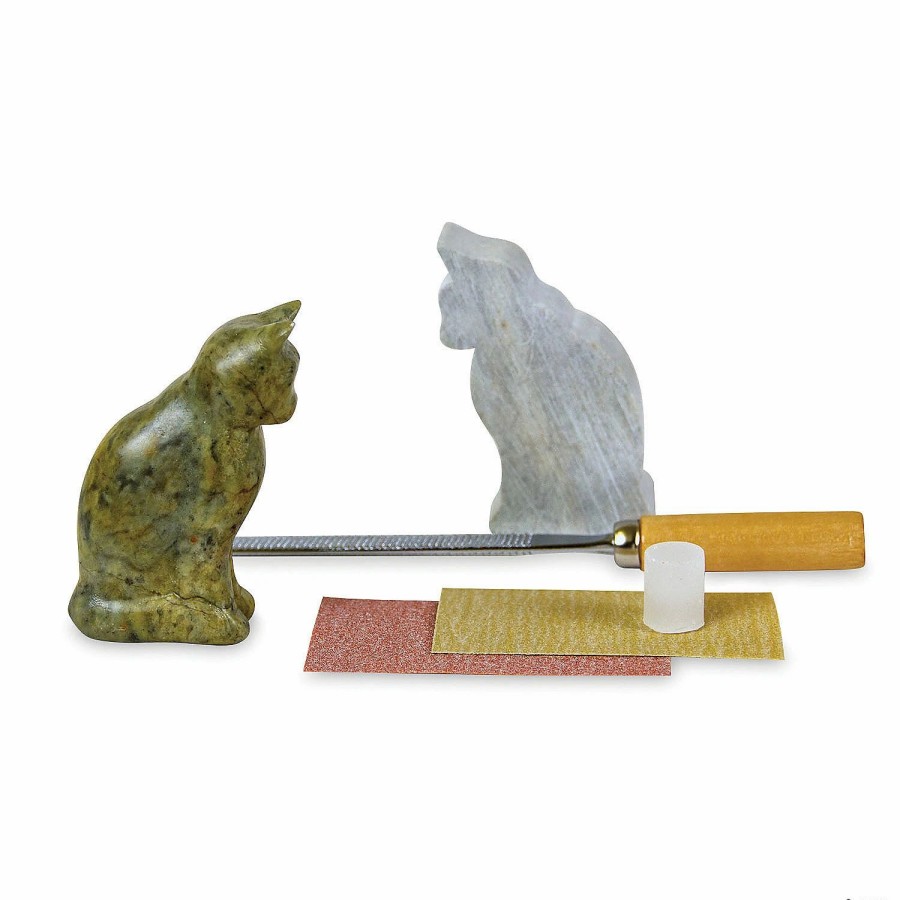 Creative Activities * | Mw Soapstone Carving Kits: Cat