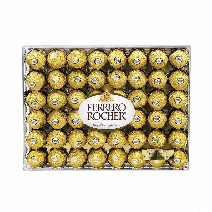 Creative Activities * | Mw Ferrero Rocher Hazelnut Chocolate Diamond Gift Box, 48 Pieces