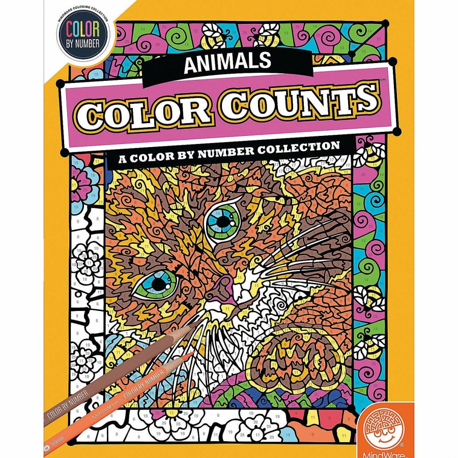 Creative Activities * | Mw Color By Number Color Counts: Animals