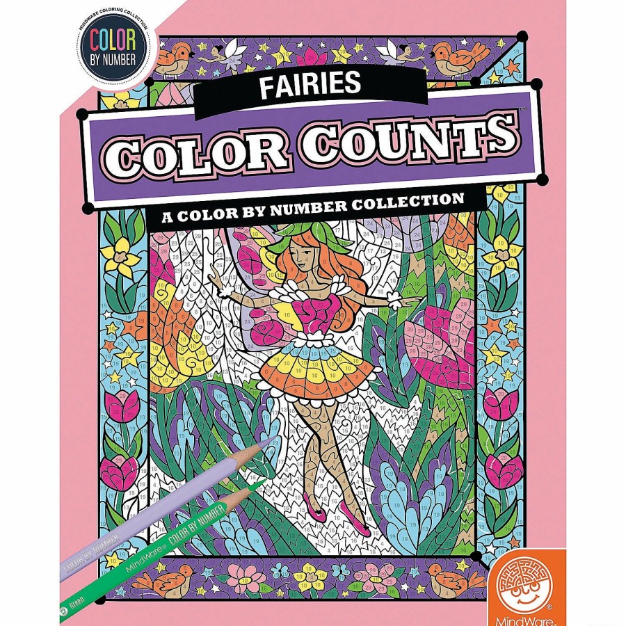 Creative Activities * | Mw Color By Number Color Counts: Fairies