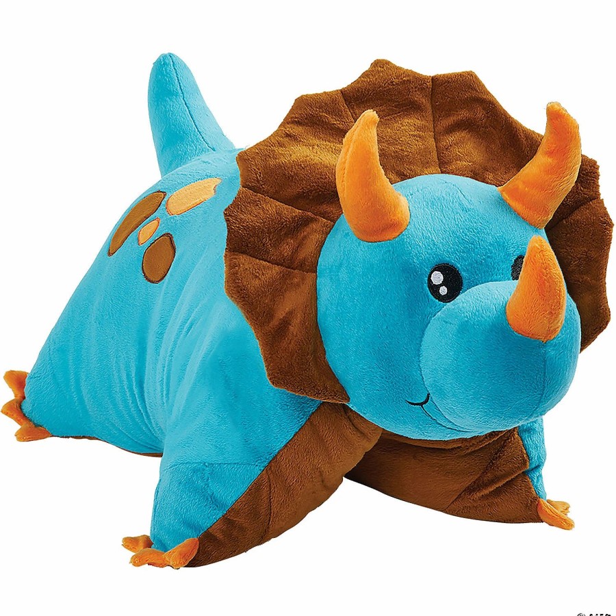 Early Learning * | Mw Pillow Pet Blue Dinosaur