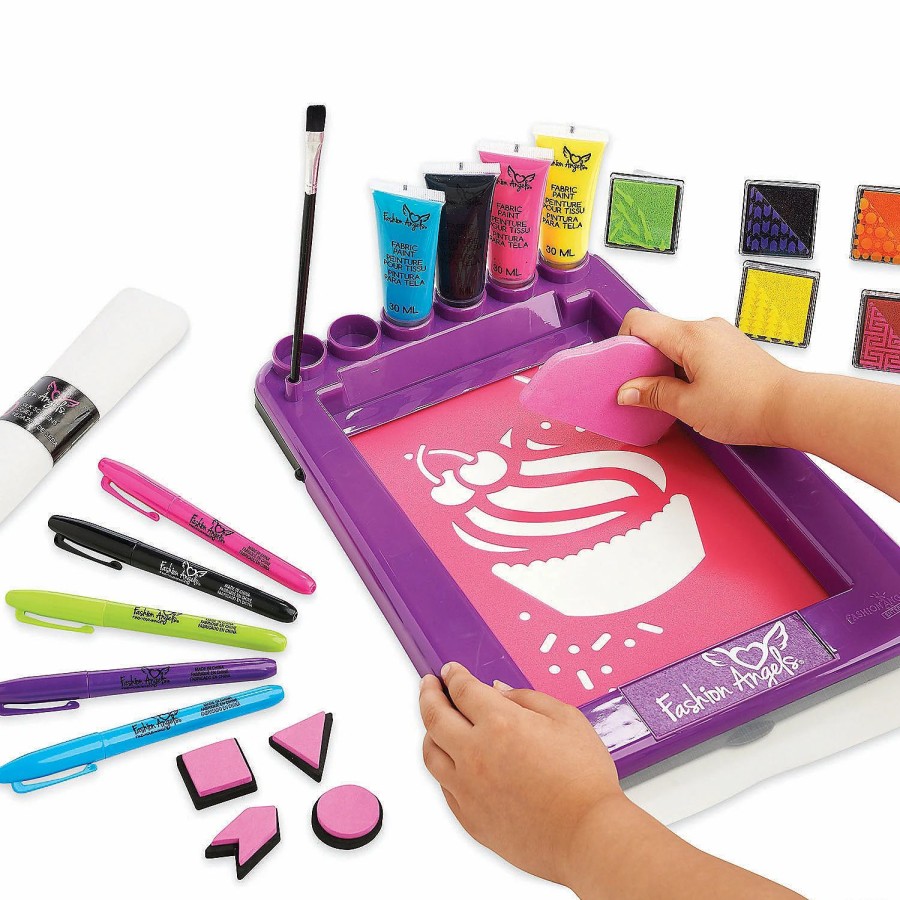 Creative Activities * | Mw Fashion Angels Deluxe Screen Printing Kit