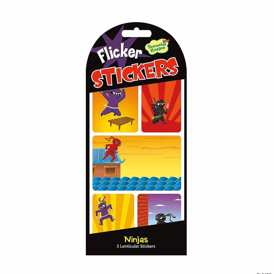 Creative Activities * | Mw Ninjas Flicker Stickers: Pack Of 12