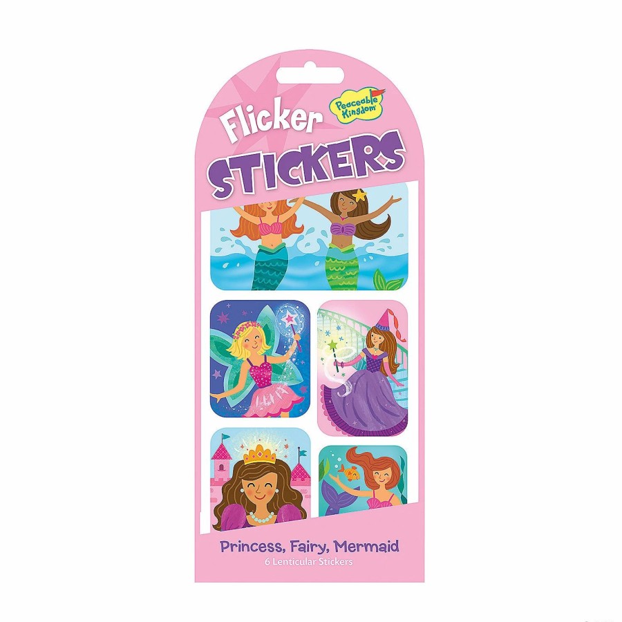 Creative Activities * | Mw Princess, Fairy & Mermaid Flicker Stickers: Pack Of 12